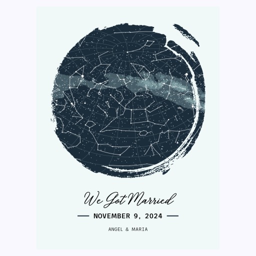 When We Got Married Poster - Celestial Map 1