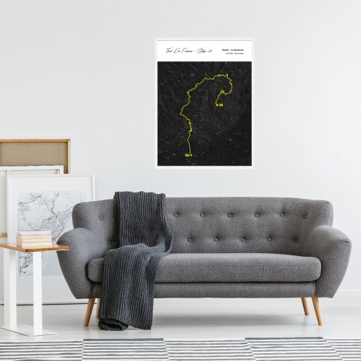 2023 Tour de France Stage 20 Poster - Route Map 5