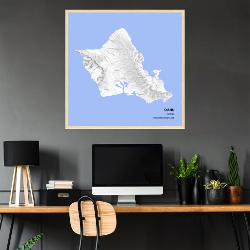 Island of Oahu - Street Map 2