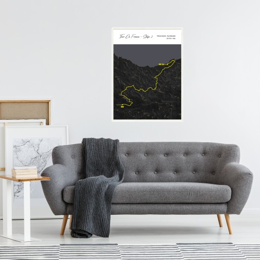 2023 Tour de France Stage 2 Poster - Route Map 4