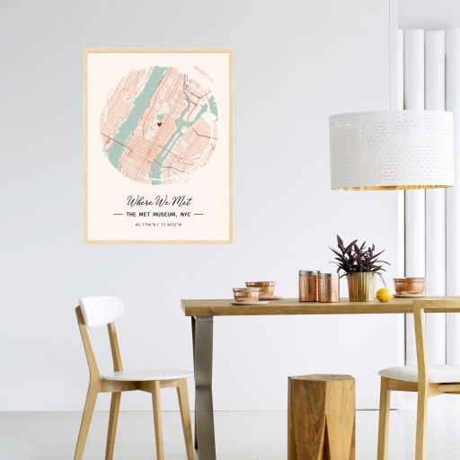 Where We Met Poster - Street Map 3