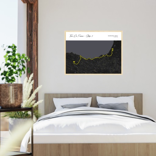 2023 Tour de France Stage 3 Poster - Route Map 5