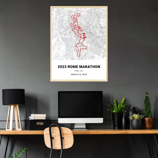 2023 Rome Marathon Poster - Route Map 4