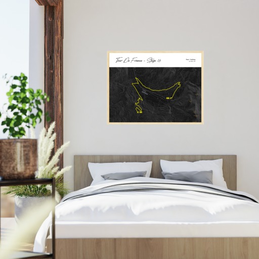 2023 Tour de France Stage 16 Poster - Route Map 6