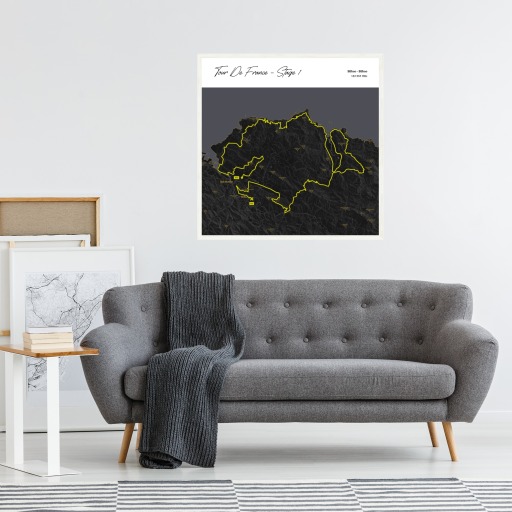 2023 Tour de France Stage 1 Poster - Route Map 4