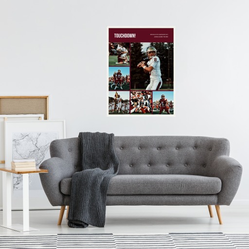 Football Championship Poster - Photo Collage Print 6