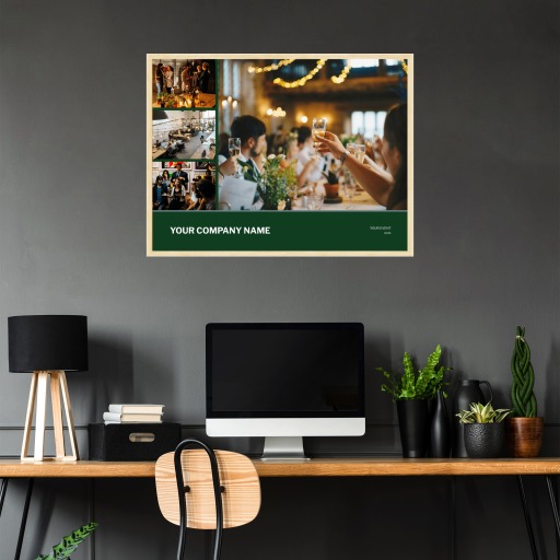 Office Christmas Party Poster - Photo Collage Print 2
