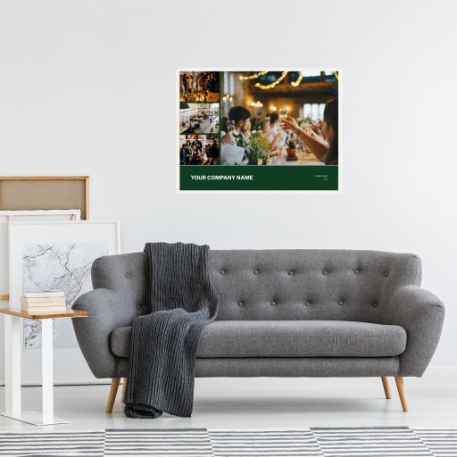 Office Christmas Party Poster - Photo Collage Print 4