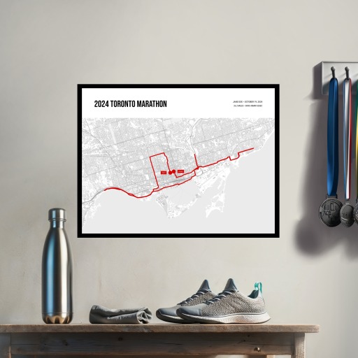 2024 Toronto Marathon Poster - Route Map 3