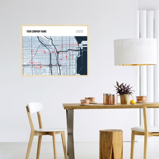Our Delivery Route Map Poster - Route Map 4
