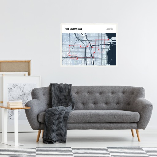 Our Delivery Route Map Poster - Route Map 5