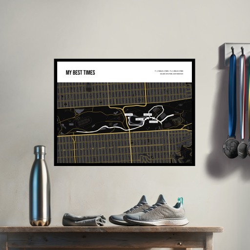 My Best Times Poster - Route Map 3