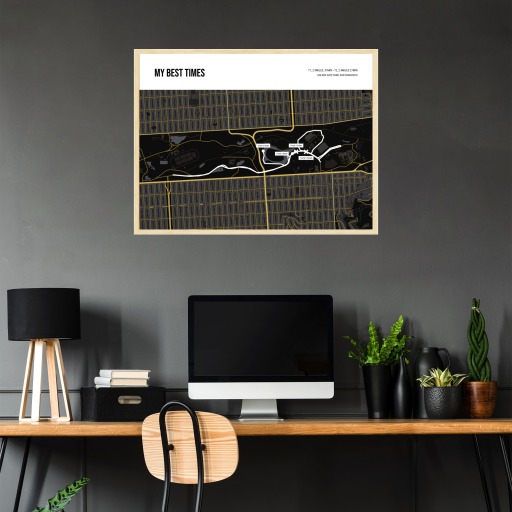 My Best Times Poster - Route Map 4