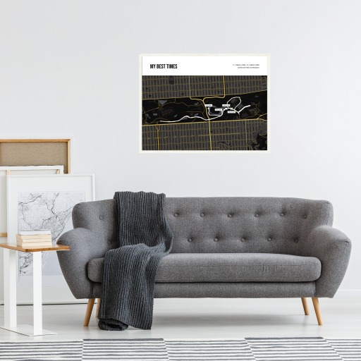 My Best Times Poster - Route Map 6