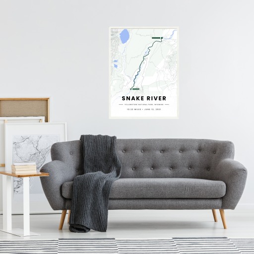 Our Rafting Trip to the Snake River Poster - Route Map 5