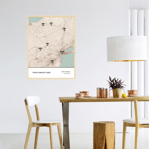 Our Corporate Branches Map Poster - Street Map 3