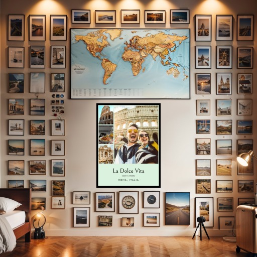 Rome Trip Poster - Photo Collage Print 2