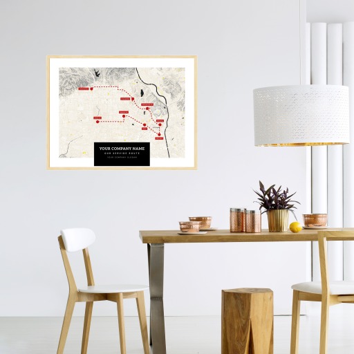 Our Service Route Map Poster - Route Map 3