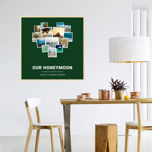 Our Honeymoon Trip Poster - Photo Collage Print 10