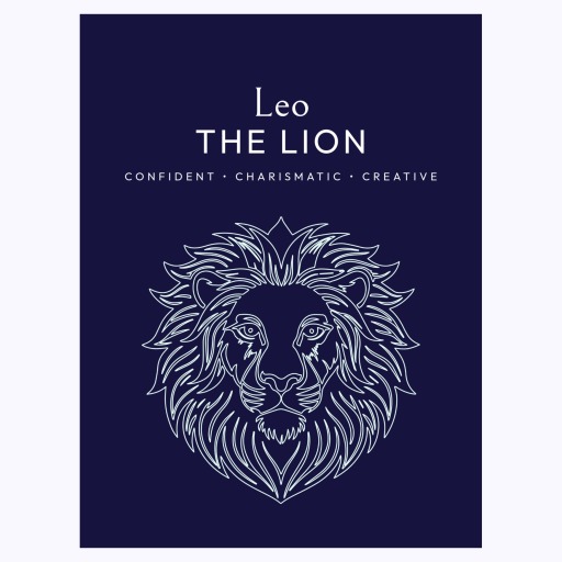 Leo in Fine Line Print - Custom Zodiac Sign Poster 6