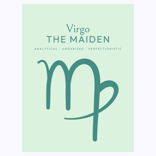 Virgo in Wavy Paintbrush Print - Custom Zodiac Sign Poster 6