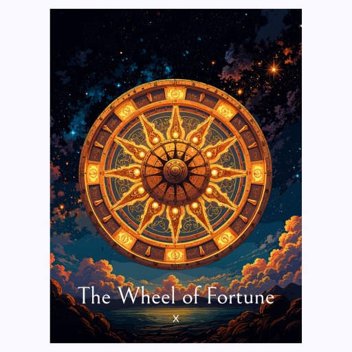 The Wheel of Fortune in Enchanted Surrealism Print - Custom Tarot Card Poster 6
