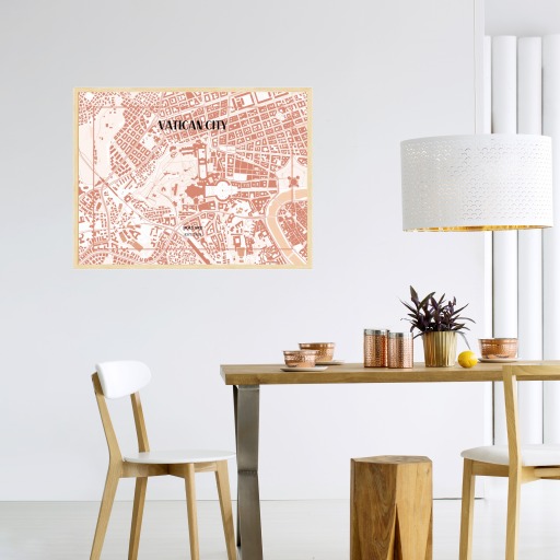 Vatican City Poster - Street Map 11