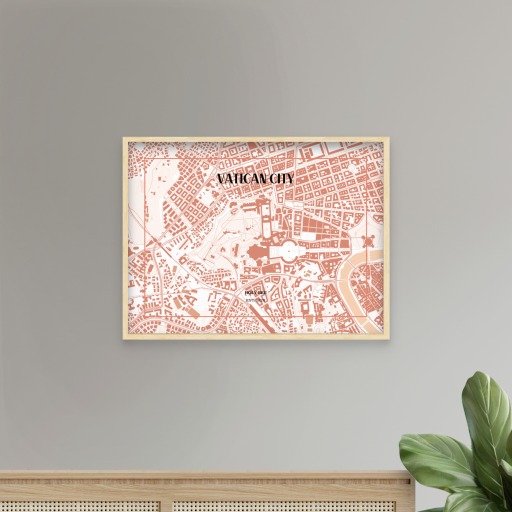 Vatican City Poster - Street Map 8