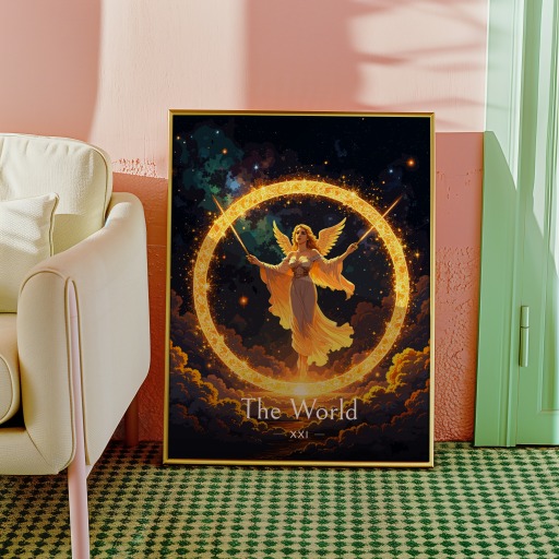 The World in Enchanted Surrealism Print - Custom Tarot Card Poster 10