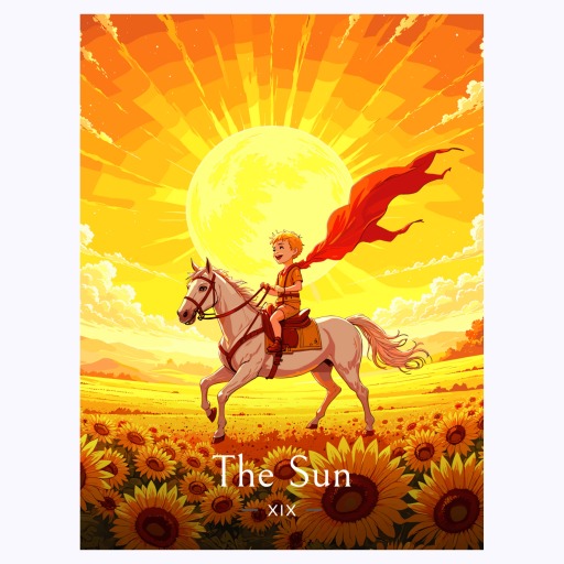 The Sun in Enchanted Surrealism Print - Custom Tarot Card Poster 6