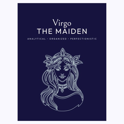 Virgo in Fine Line Print - Custom Zodiac Sign Poster 6