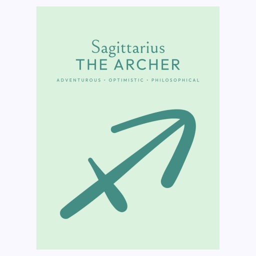 Sagittarius in Wavy Paintbrush Print - Custom Zodiac Sign Poster 6