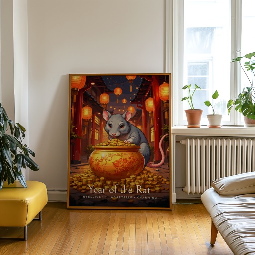 Rat in Enchanted Surrealism Print - Custom Chinese Zodiac Poster 9