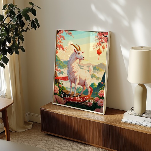 Goat in Enchanted Surrealism Print - Custom Chinese Zodiac Poster 11