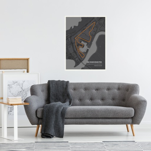 Abu Dhabi Grand Prix Poster - Track Map 10