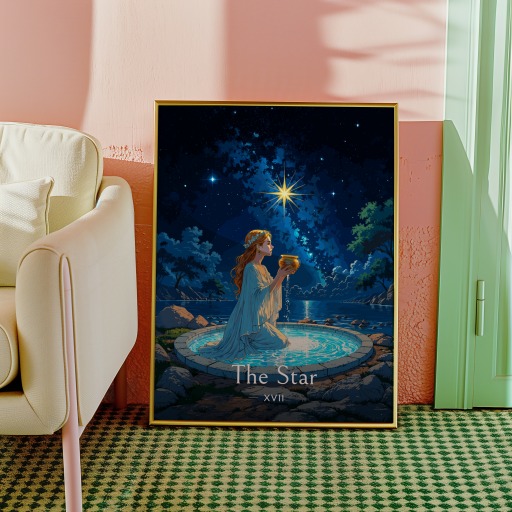 The Star in Enchanted Surrealism Print - Custom Tarot Card Poster 10