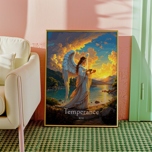Temperance in Enchanted Surrealism Print - Custom Tarot Card Poster 10