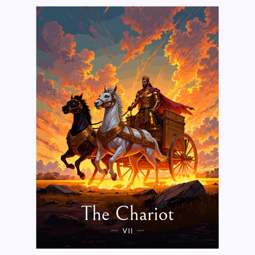 The Chariot in Enchanted Surrealism Print - Custom Tarot Card Poster 6