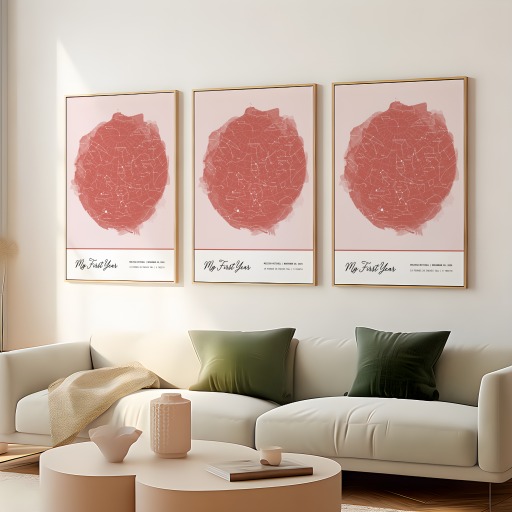 1st Birthday Poster - Celestial Map 11