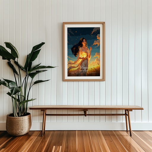 Virgo in Enchanted Surrealism Print - Custom Zodiac Sign Poster 9