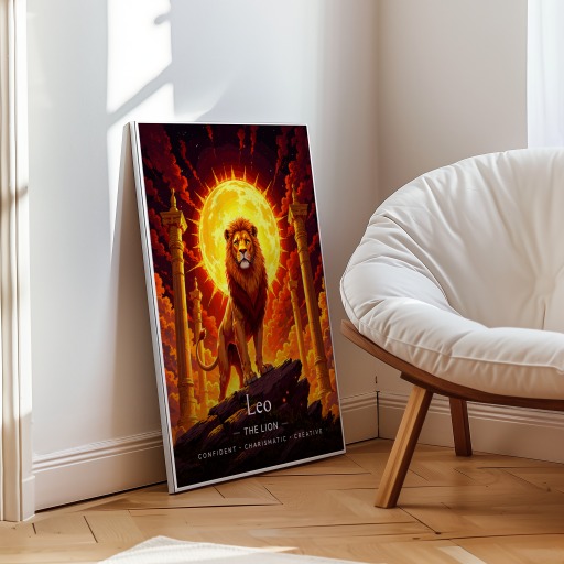 Leo in Enchanted Surrealism Print - Custom Zodiac Sign Poster 10