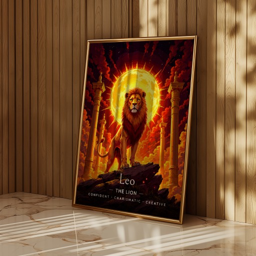 Leo in Enchanted Surrealism Print - Custom Zodiac Sign Poster 11