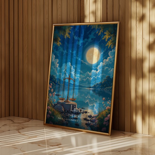 Libra in Enchanted Surrealism Print - Custom Zodiac Sign Poster 11