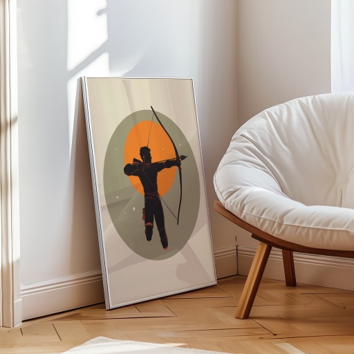 Sagittarius in Vibrant Grunge Print - Custom Zodiac Sign Poster 10