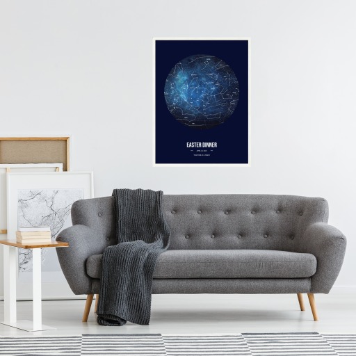 Easter Dinner Poster - Celestial Map 8