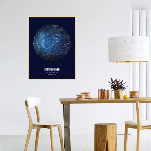 Easter Dinner Poster - Celestial Map 9