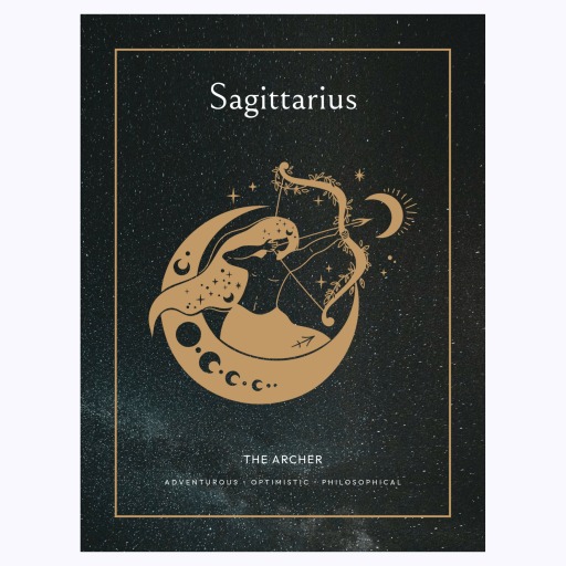 Sagittarius in Block Print - Custom Zodiac Sign Poster 6