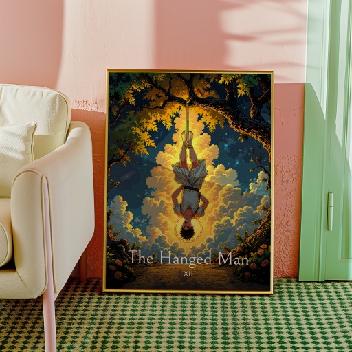 The Hanged Man in Enchanted Surrealism Print - Custom Tarot Card Poster 10