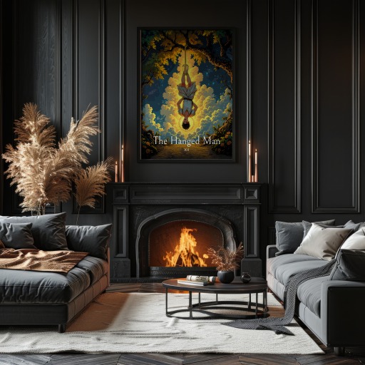 The Hanged Man in Enchanted Surrealism Print - Custom Tarot Card Poster 11