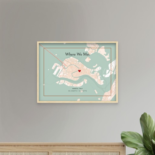 Where We Met Poster - Classic Street Map 7